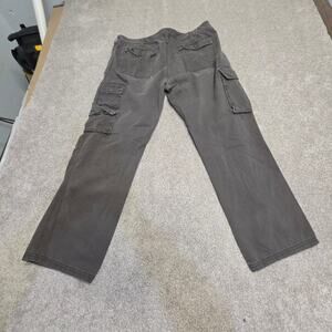 y2k streetwear Mossimo Supply Co Cargo Pants 40x30 Dark Gray Cotton Multi-Pocket